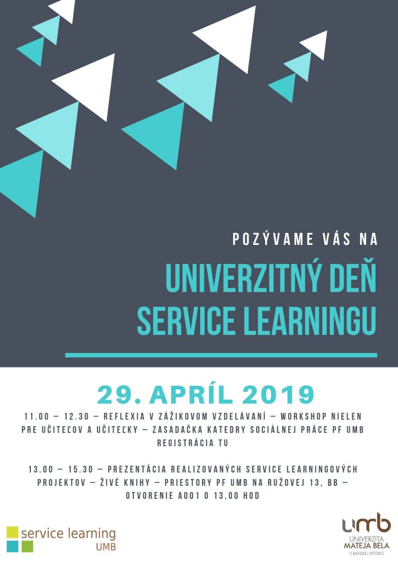 Prv&yacute; univerzitn&yacute; deň service learningu