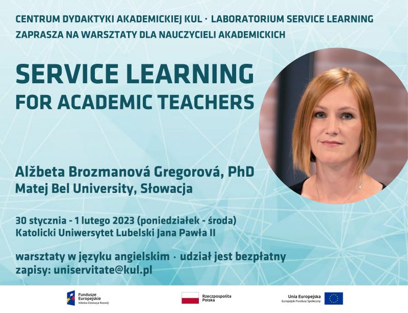Vzdel&aacute;vanie o service learningu pre učiteľov a učiteľky na Katol&iacute;ckej univerzite v Lubline 