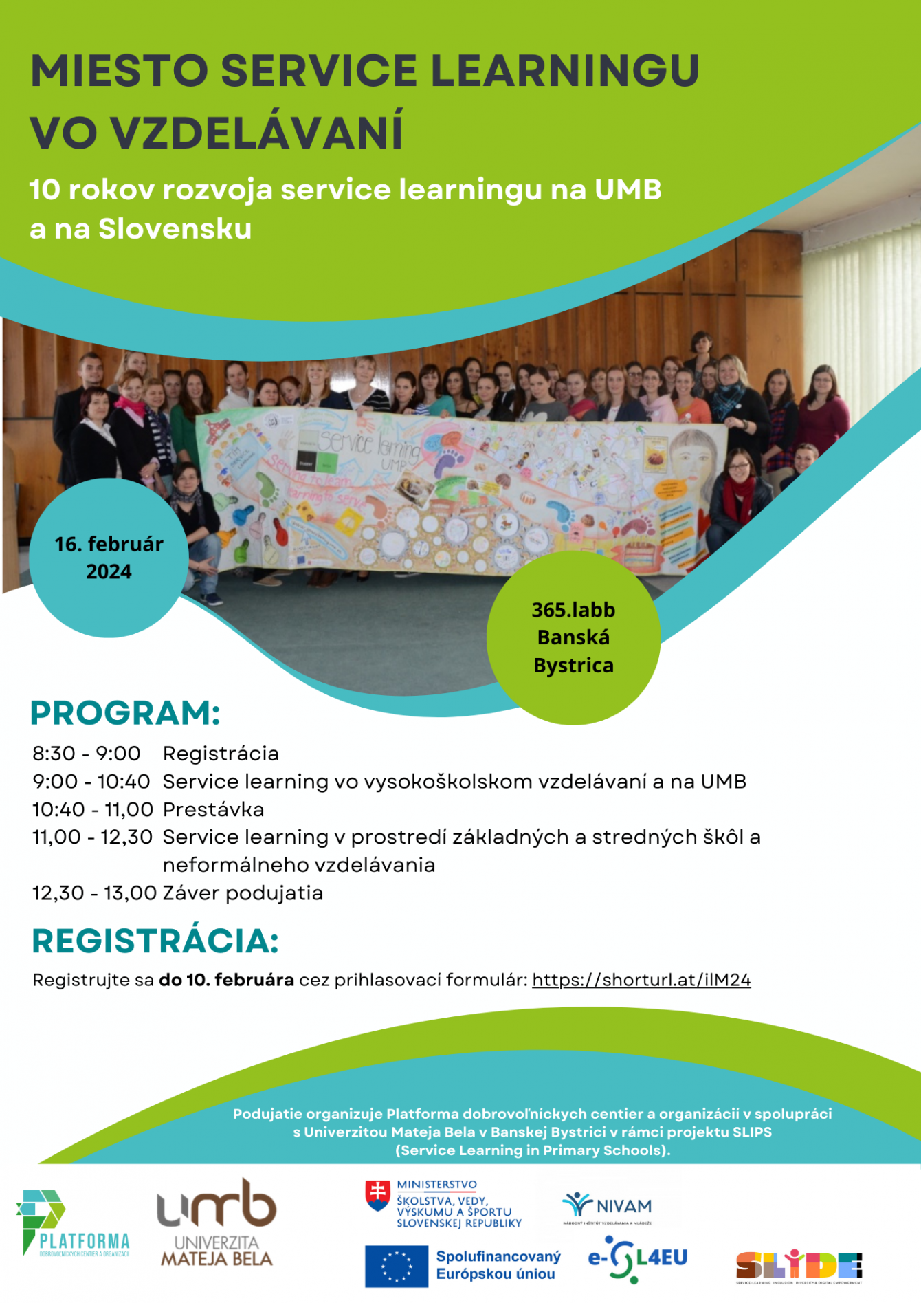 Osl&aacute;vte s nami 10 rokov service learningu na UMB a na Slovensku